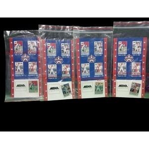 1998 MBNA Texas Rangers Commemorative Pin Set of 4 Pudge, Greer, Gonzalez&Clark